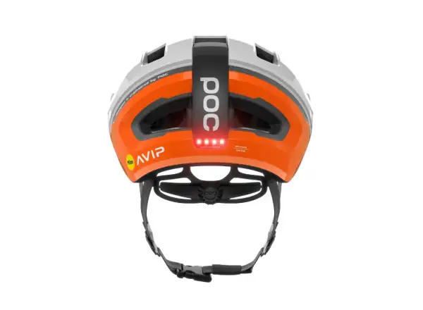 POC Omne Beacon MIPS cyklistická přilba Fluorescent Orange AVIP/Hydrogen White