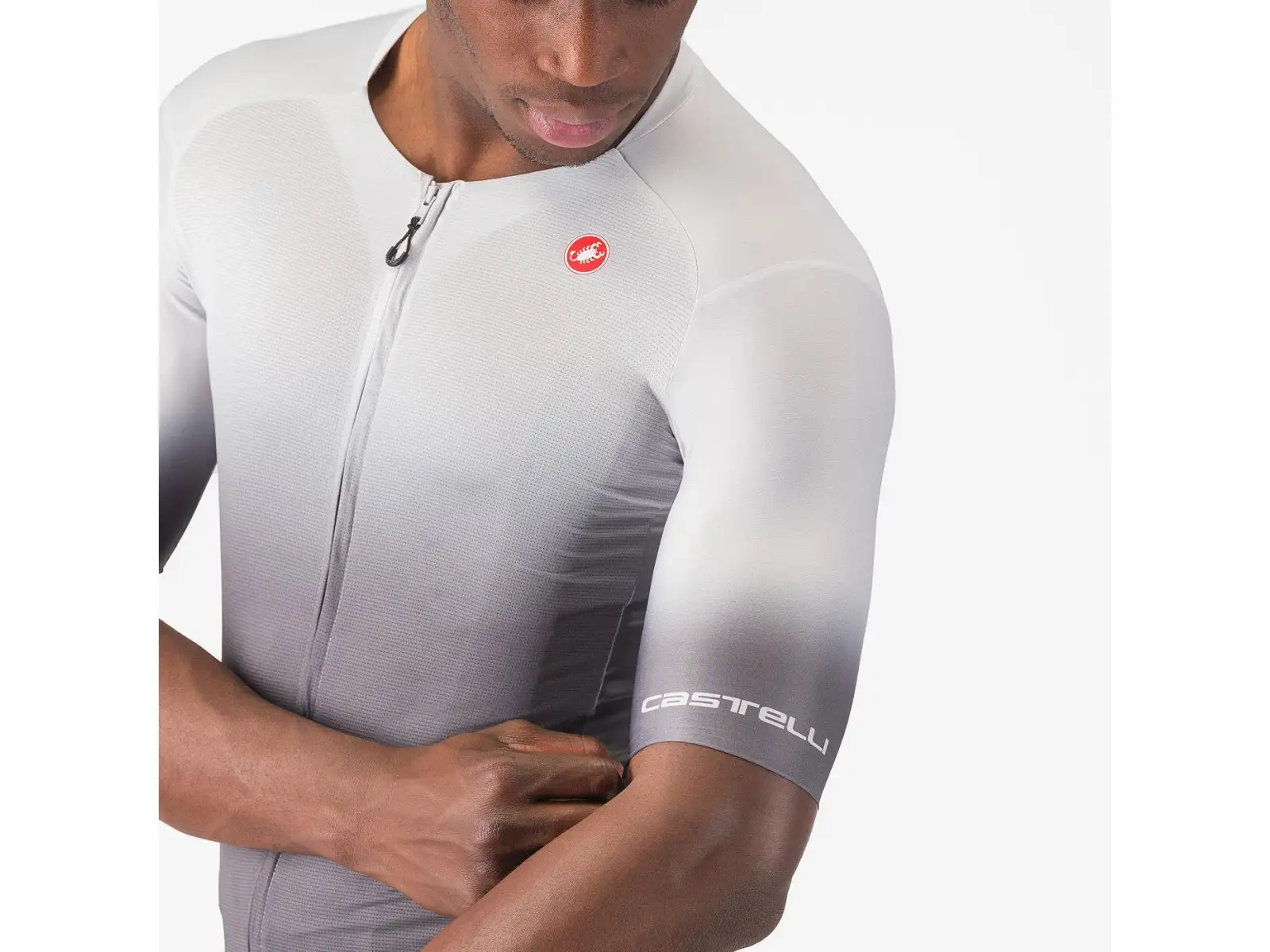 Castelli UPF pánský dres krátký rukáv Silver Grey