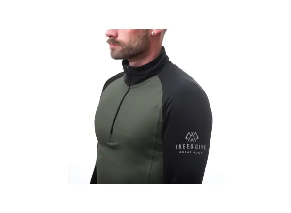 Sensor Coolmax Thermo pánská mikina Olive Green/černá
