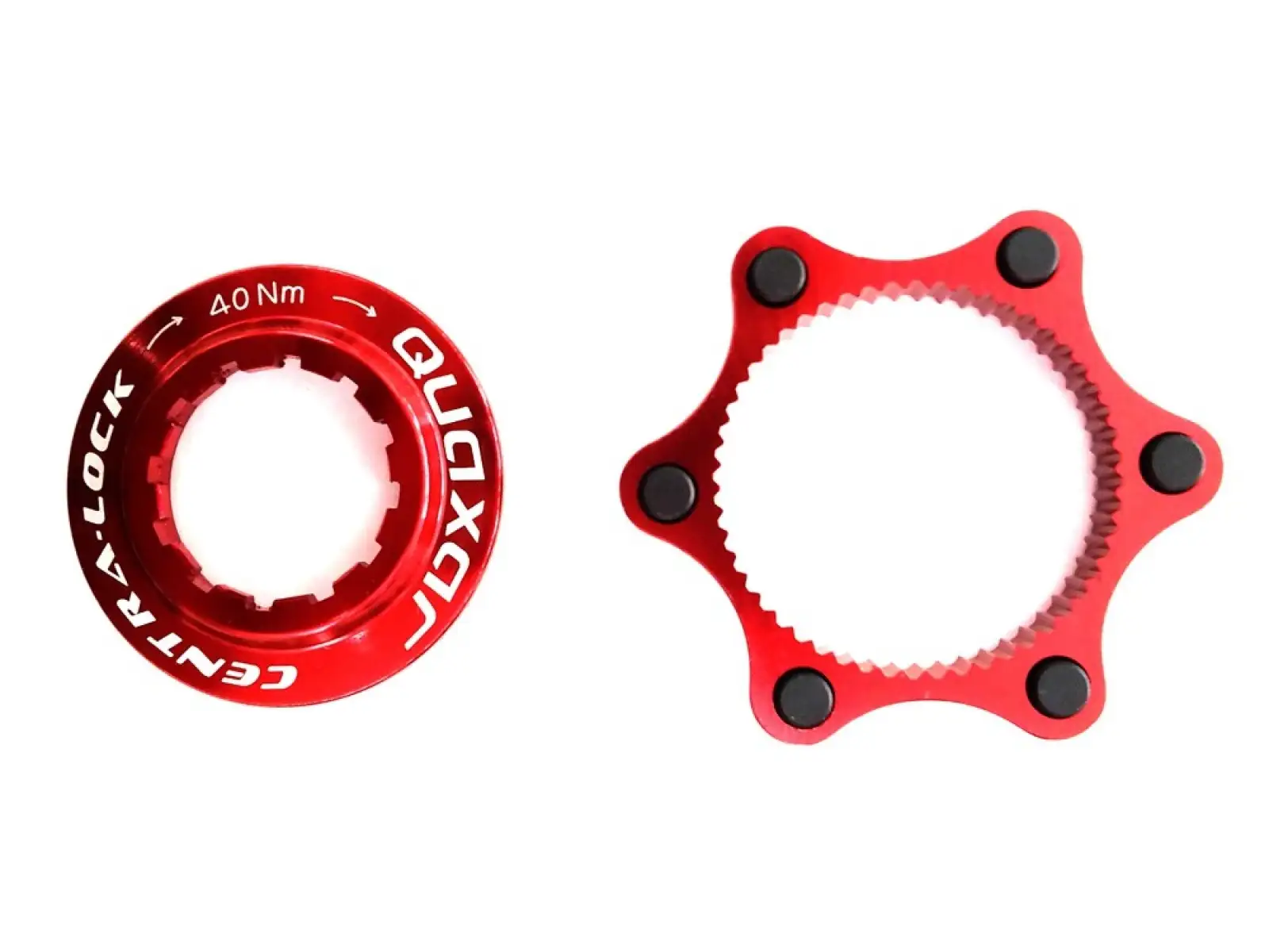 Quaxar adaptér CL-6 děr pro osu náboje 9 mm červená