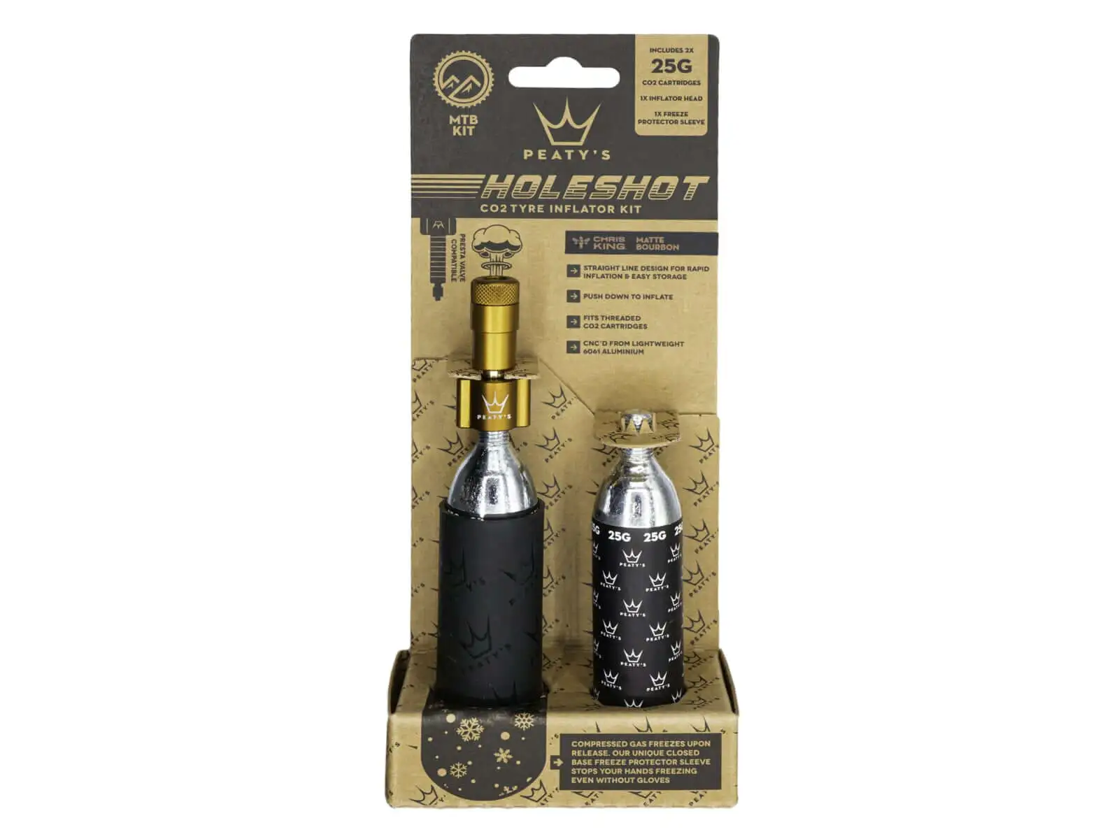 Peatys Holeshot CO2 sada 25 g Bourbon