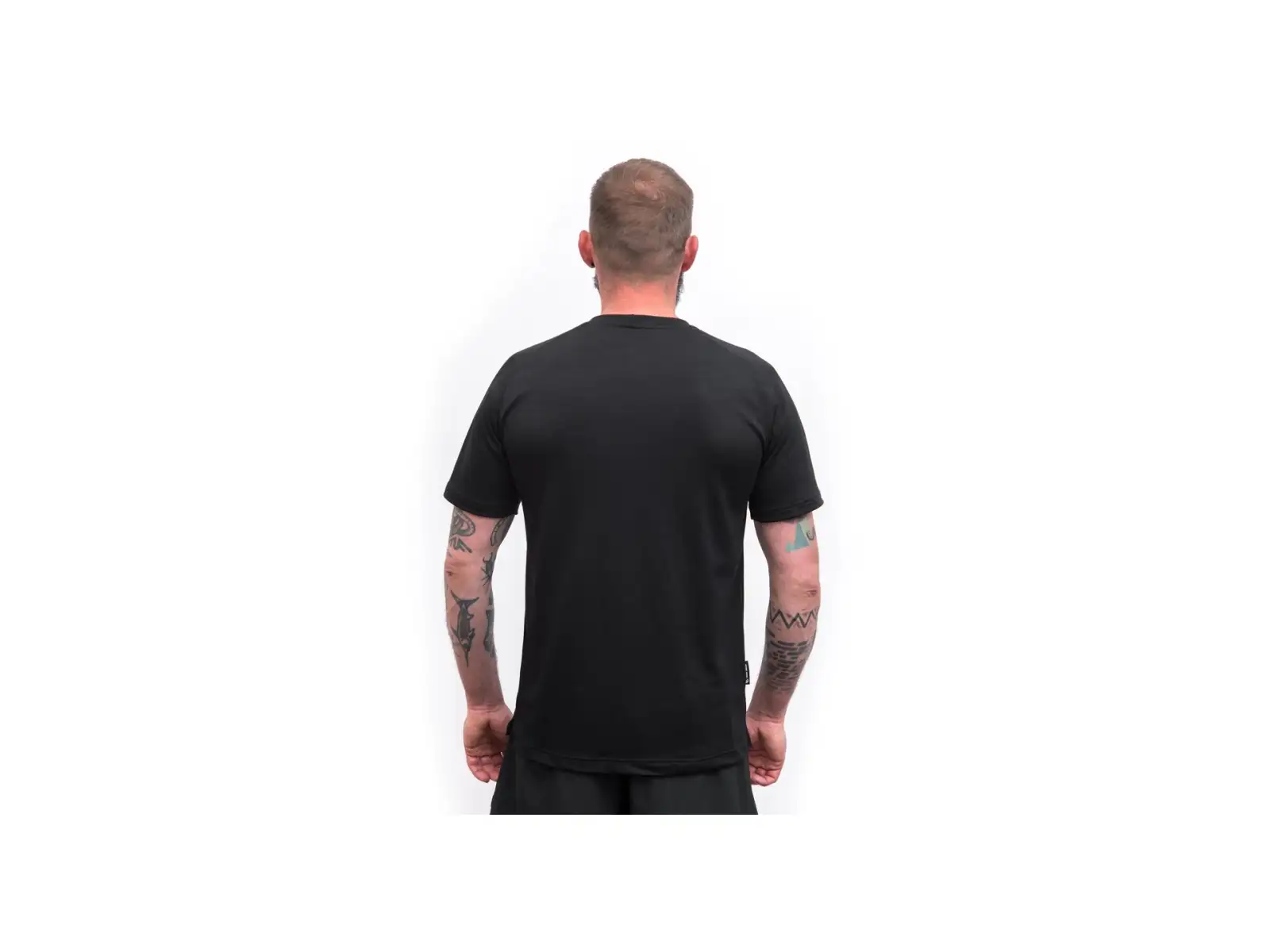 Sensor Merino Blend Elements pánské triko krátký rukáv černé