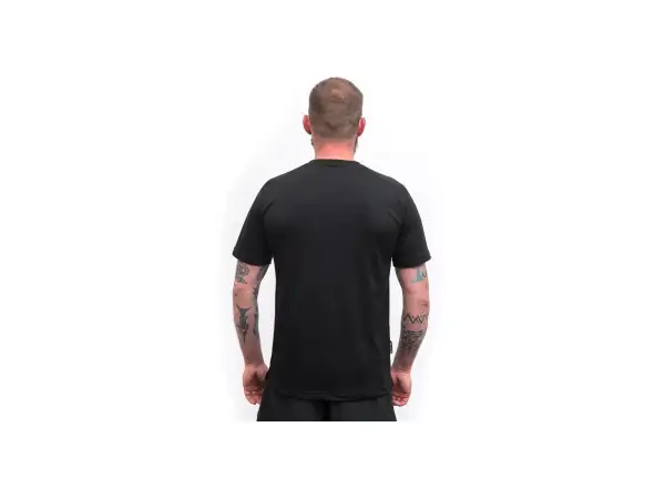 Sensor Merino Blend Elements pánské triko krátký rukáv černé