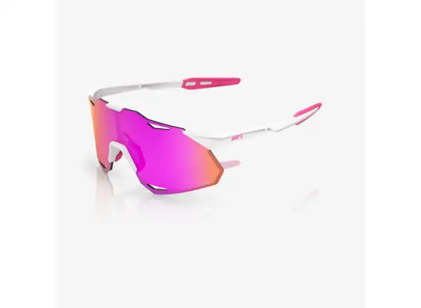 100% Hypercraft XS sportovní brýle Matte White/Pink/HiPER Vital Pink Mirror Lens