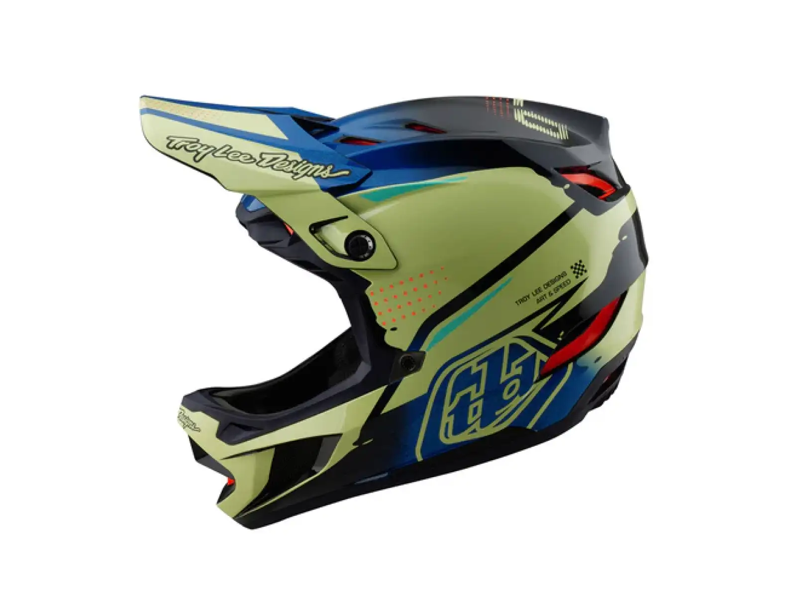 Troy Lee Designs D4 Composite přilba Drip Glo Yellow