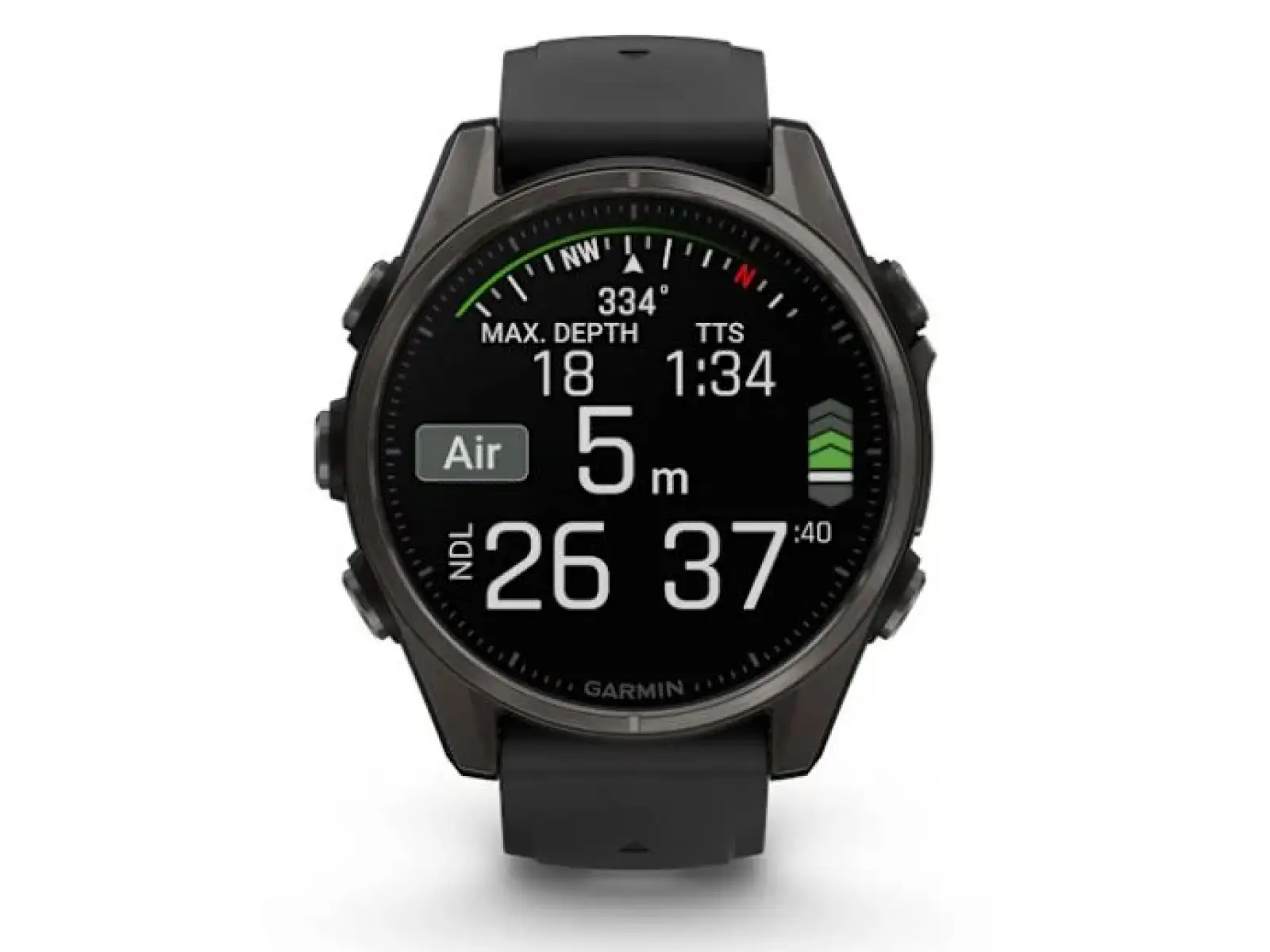 Garmin fenix 8 - 43 mm AMOLED Sapphire chytré hodinky Carbon titanium Black/Pebble grey