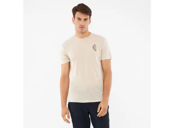 Viking Rune pánské triko krátký rukáv beige/olive