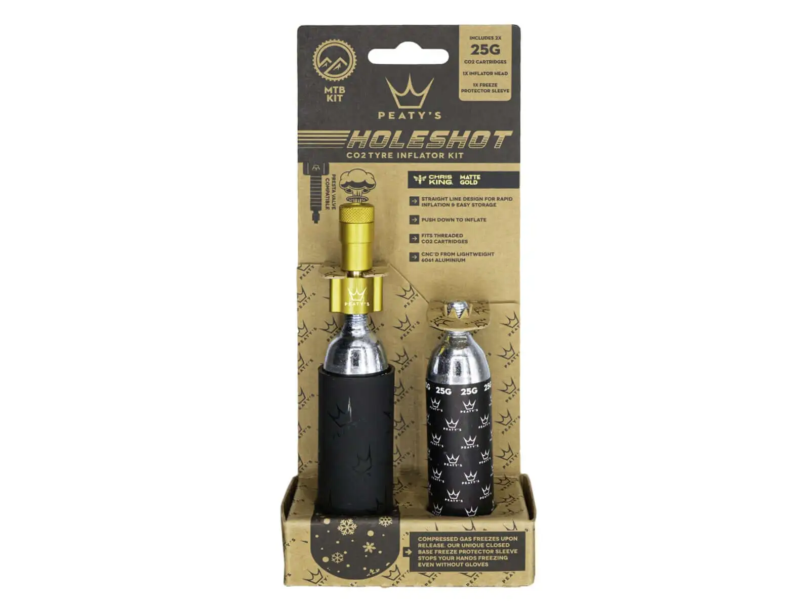 Peatys Holeshot CO2 sada 25 g Gold