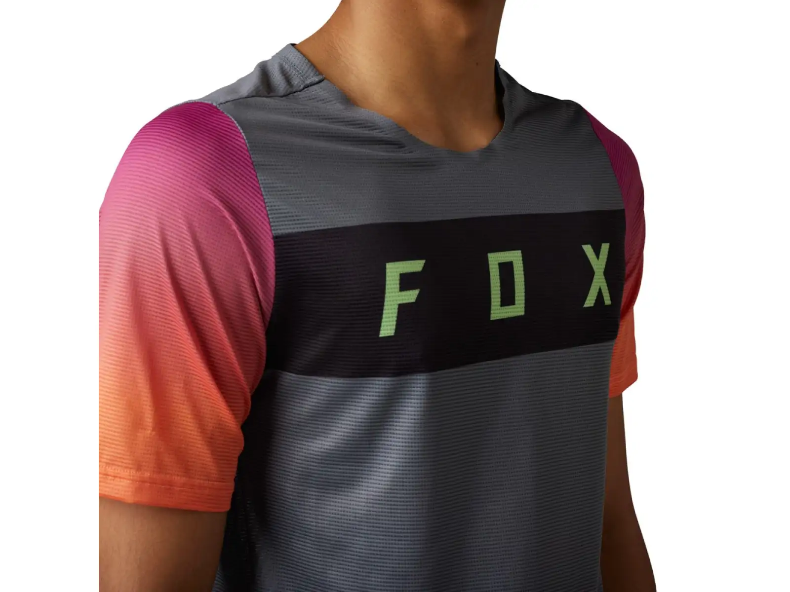 Fox Flexair Arcadia pánský dres krátký rukáv Pewter