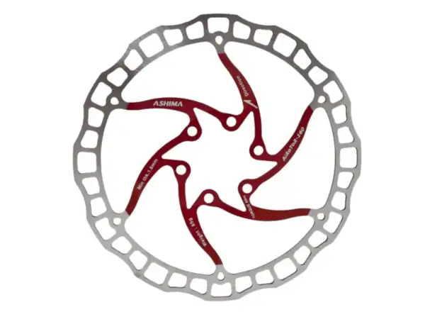 Ashima ARO-08 brzdový kotouč 180 mm červený