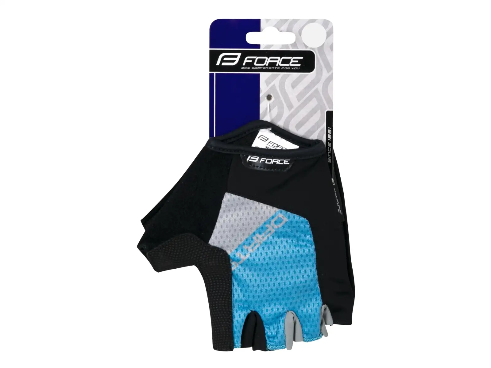 Force Darts Gel rukavice bez zapínání modrá/šedá