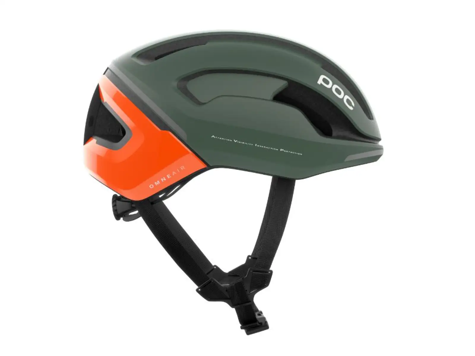 POC Omne Beacon MIPS cyklistická přilba Fluorescent Orange AVIP/Epidote Green Matt