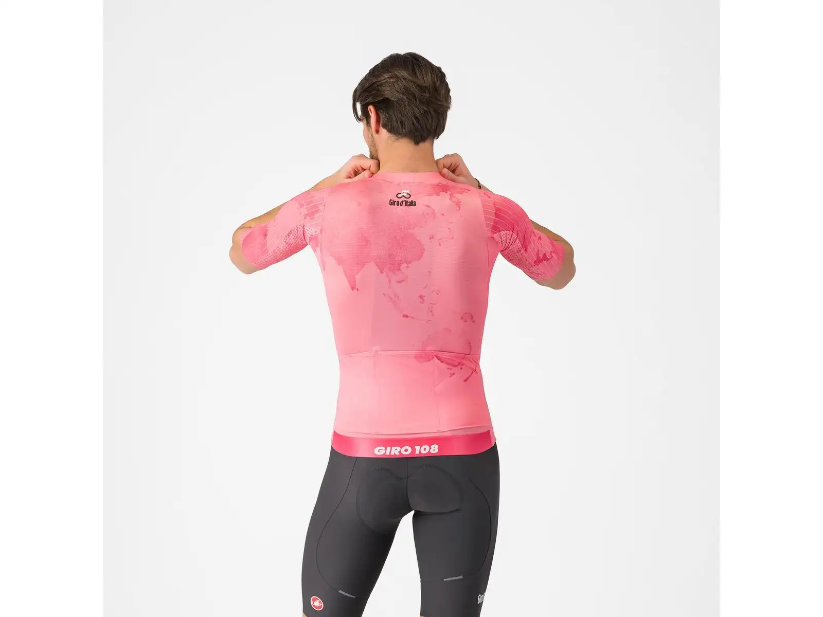 Castelli Giro 108 Race 8S pánský dres krátký rukáv Rosa Giro