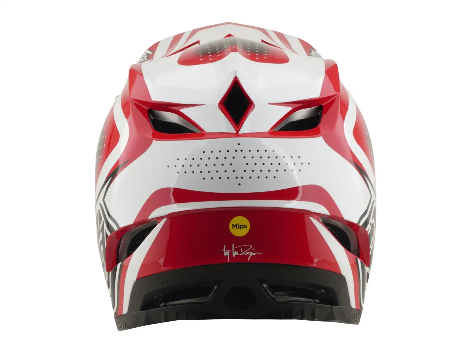Troy Lee Designs D4 Polyacrylite MIPS přilba Line Fire/white
