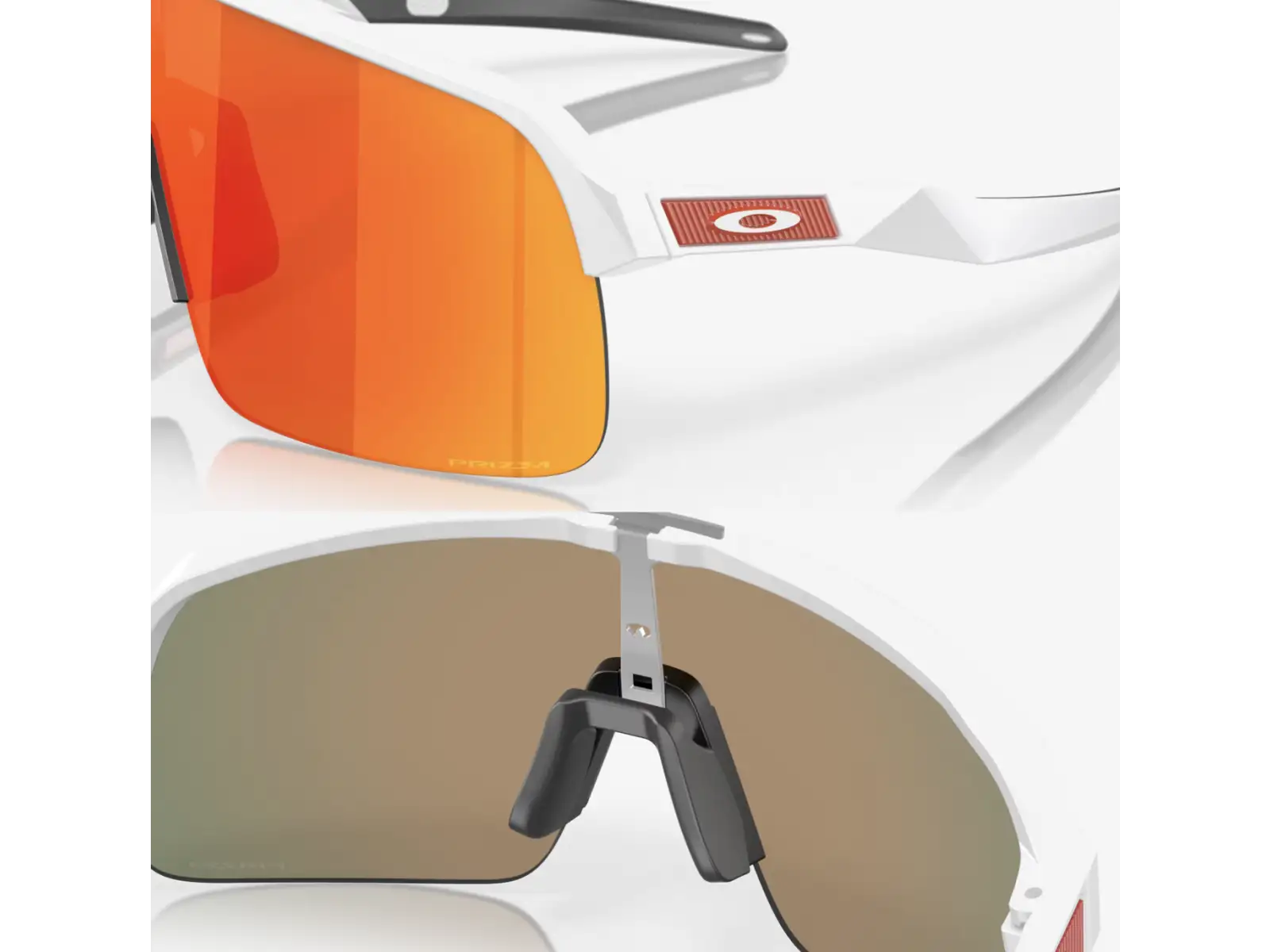 Oakley Sutro Lite sluneční brýle Matte White/Prizm Ruby