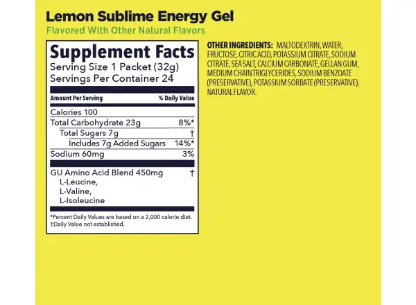 GU Energy Gel sáček 32 g Lemon Sublime
