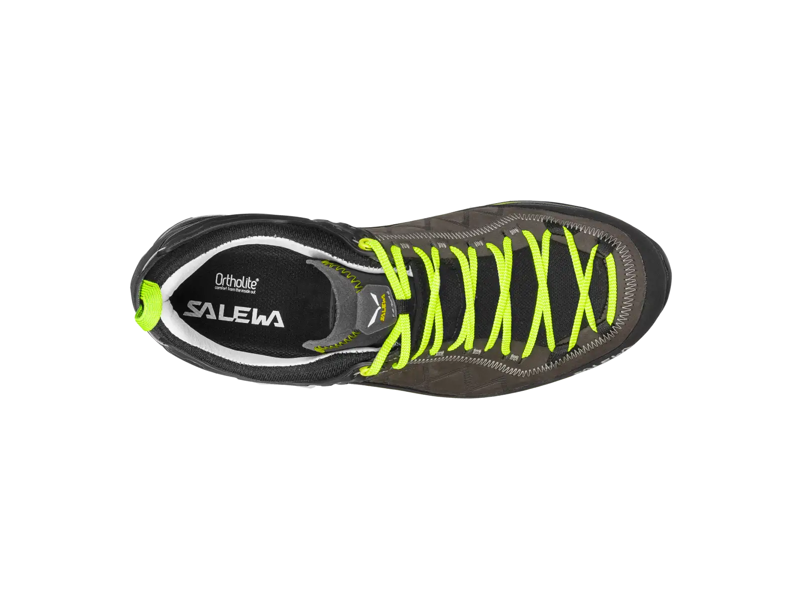 Salewa Mountain Trainer 2 Leather pánské boty Smoked/Fluo Green