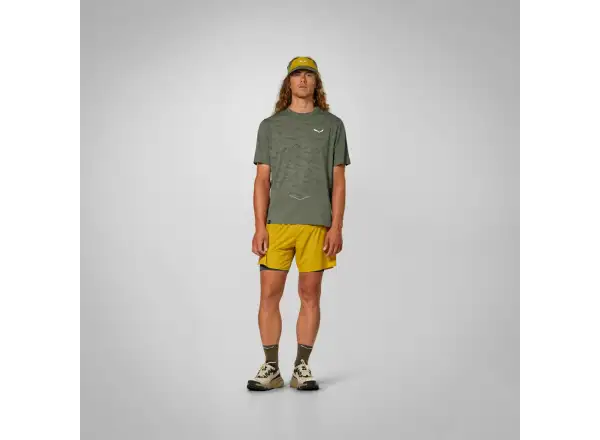 Salewa Pedroc Tech Dry pánské tričko krátký rukáv Foaded green