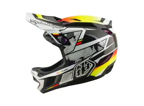 Troy Lee Designs D4 Carbon MIPS přilba Lined up Black