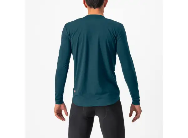 Castelli Unlimited Merino pánský dres dlouhý rukáv deep teal
