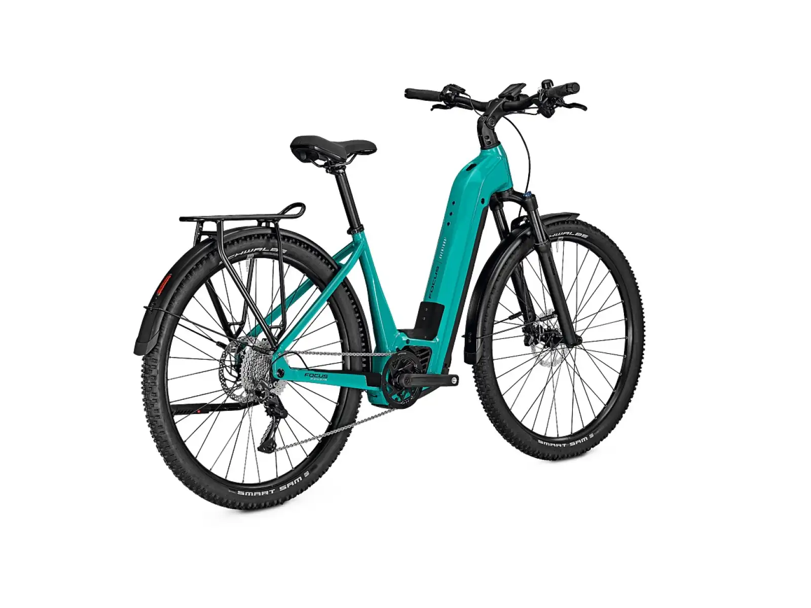 Focus Aventura2 6.7 WA 625Wh horské elektrokolo Bluegreen Glossy/Black