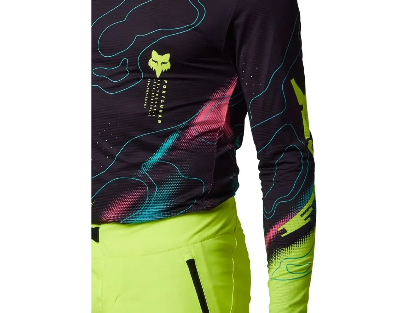 Fox Flexair Lunar pánský dres dlouhý rukáv Black