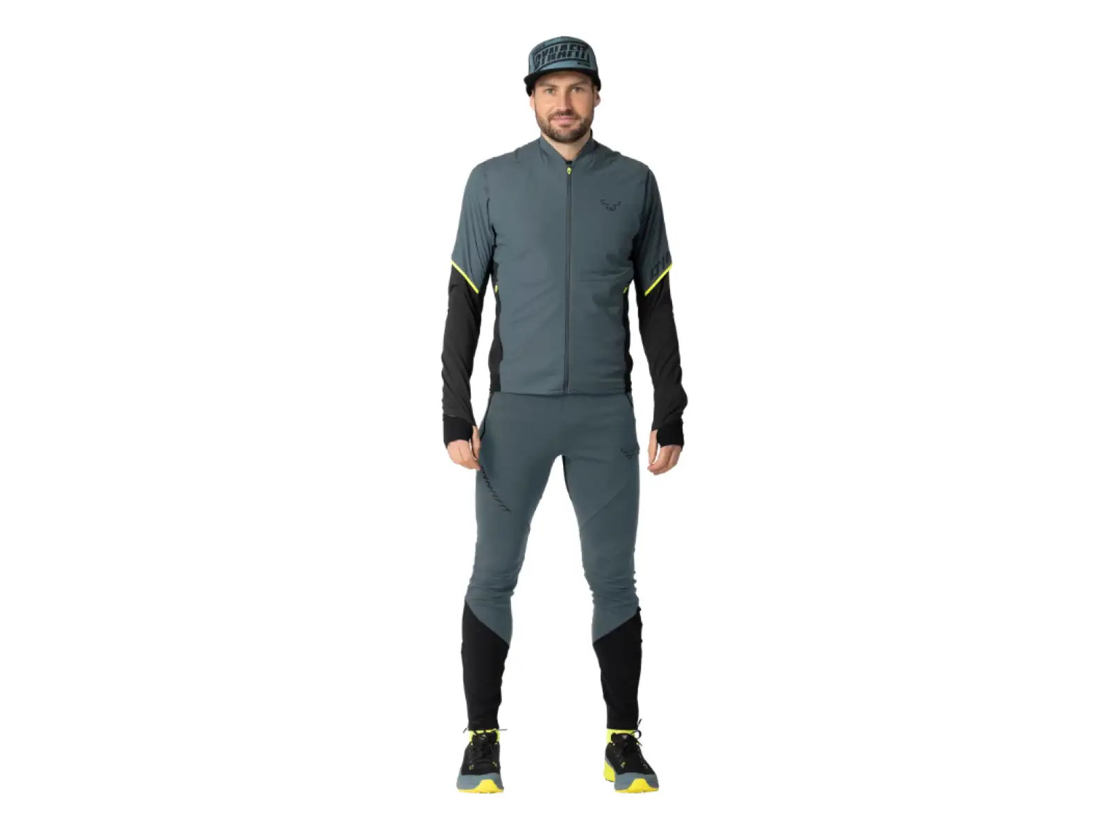 Dynafit Alpine Hybrid pánské běžecké kalhoty Cinder