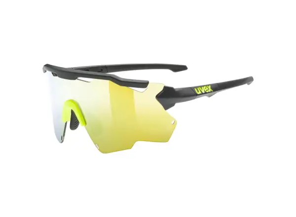 UVEX Sportstyle 228 brýle Black Lime Mat / Mirror Yellow (Cat. 3)