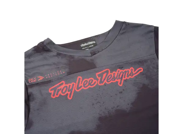 Troy Lee Desings Skyline dětský dres krátký rukáv Flared Carbon