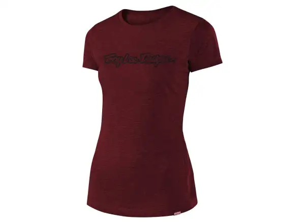 Troy Lee Designs Women Signature Tee dámské tričko krátký rukáv Heather Mauve