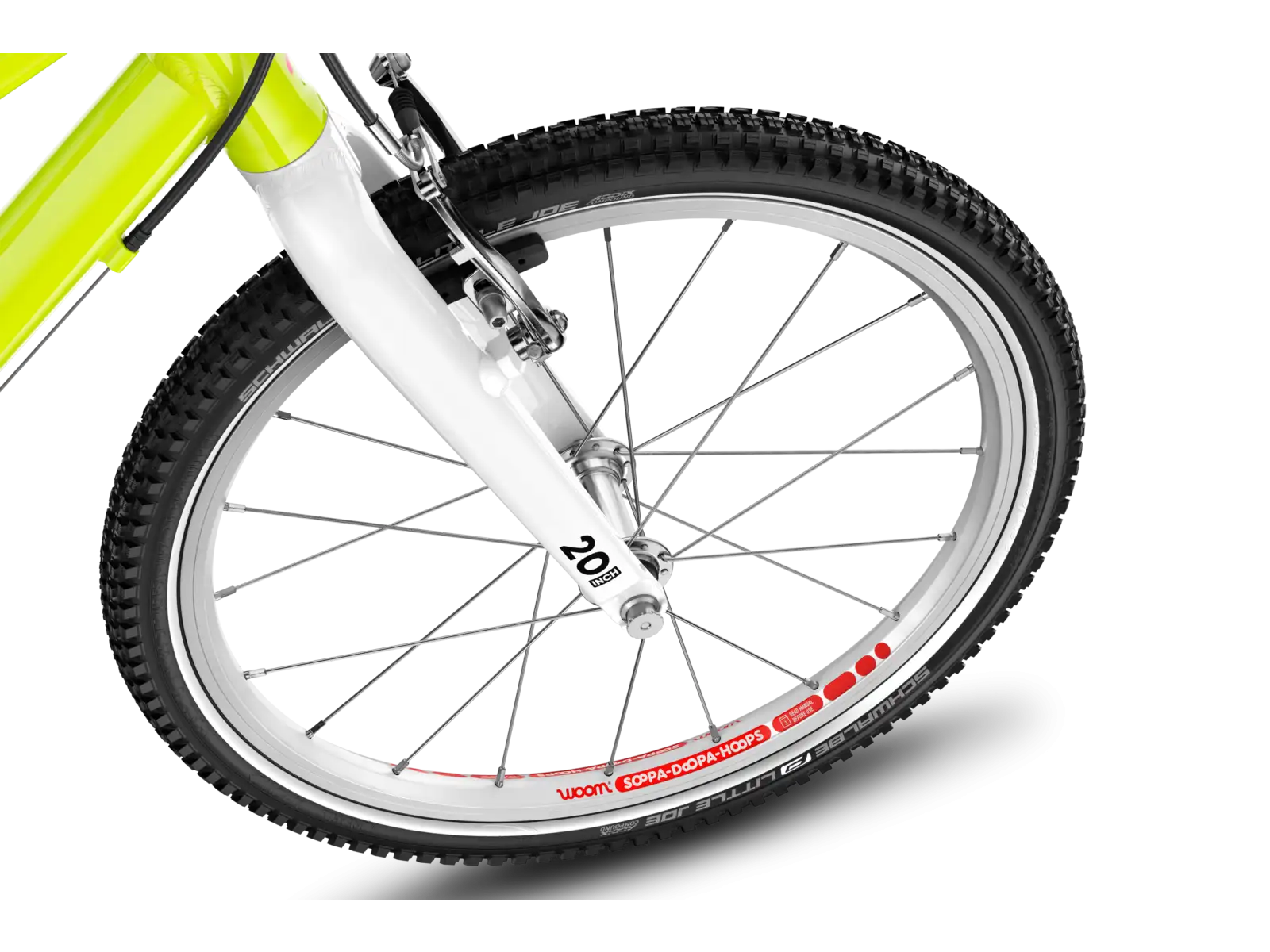 Woom GO 4 dětské kolo neon lime
