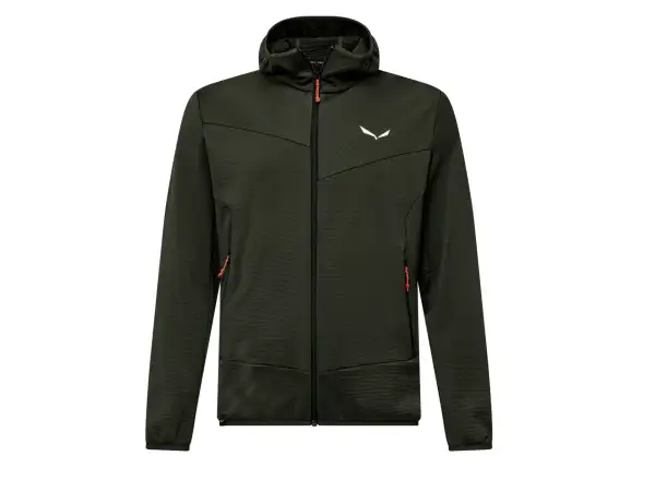 Salewa Puez Altavia Polarlite Hooded pánská mikina Dark Olive