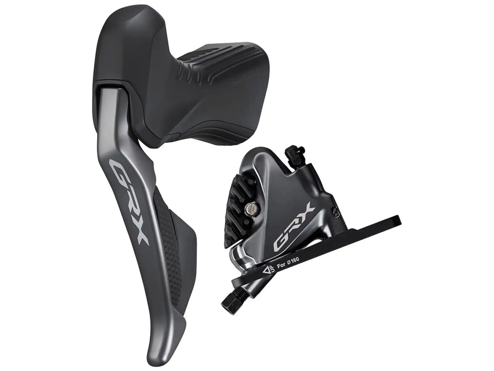 Shimano GRX Di2 ST-RX815+BR-RX810 2x11 sp. levá řadící a brdová páka a třmen