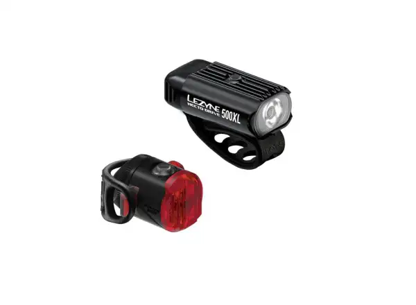 Lezyne Hecto Drive 500XL / Femto USB-C sada světel Black