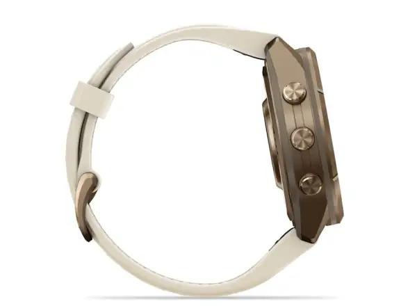 Garmin Fénix 9 Pro inReach 43 mm chytré hodinky Autumn Gold Titanium Cream/French Gray