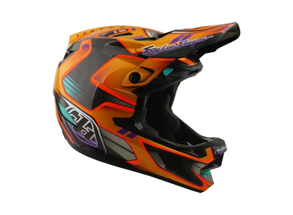 Troy Lee Designs D4 Carbon MIPS přilba Crest Gold