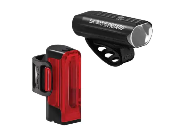 Lezyne Hecto Pro StVZO 400+ Strip+ přední a zadní světlo