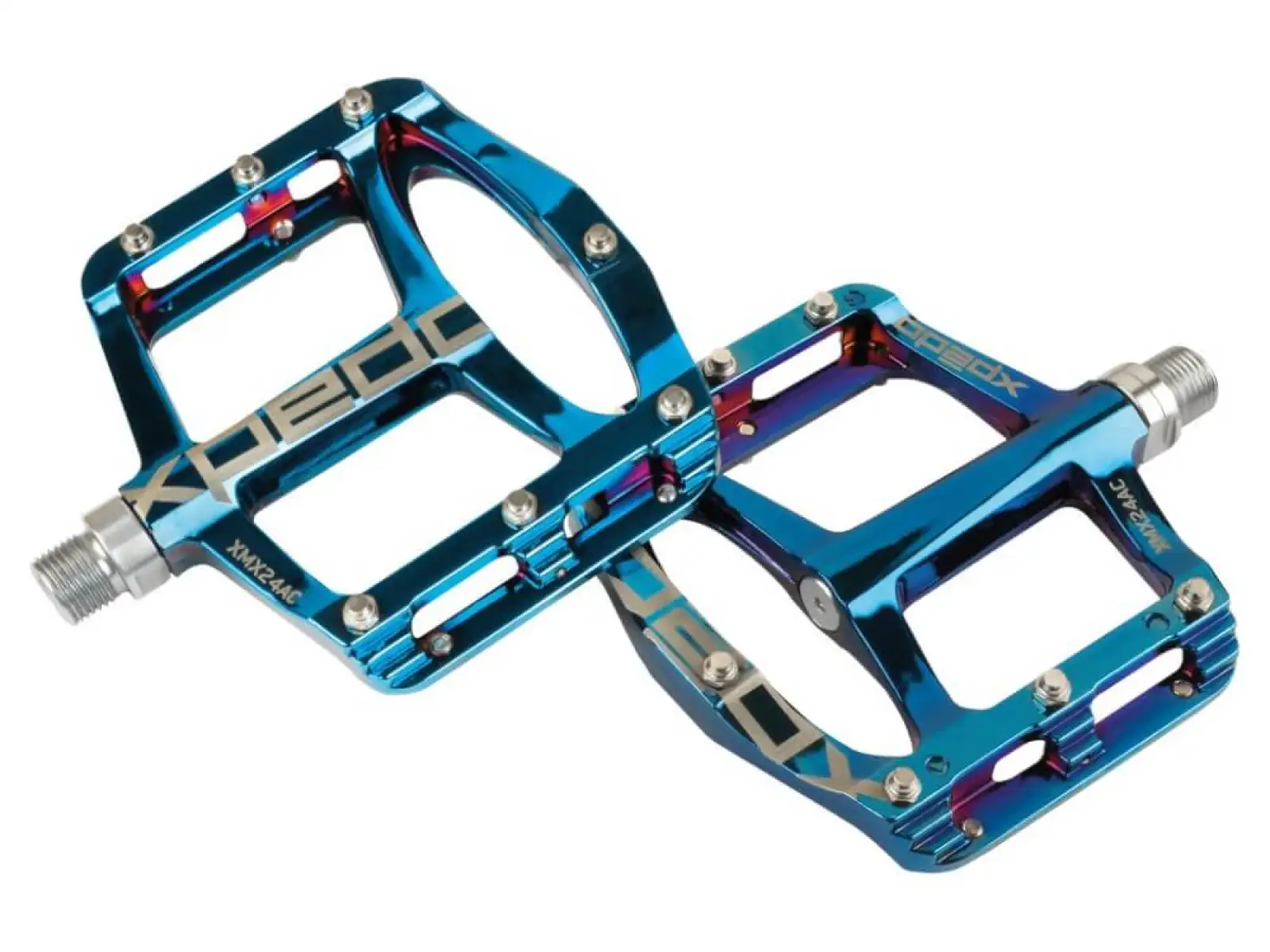 X-pedo Spry+ platformové pedály Blue Ray