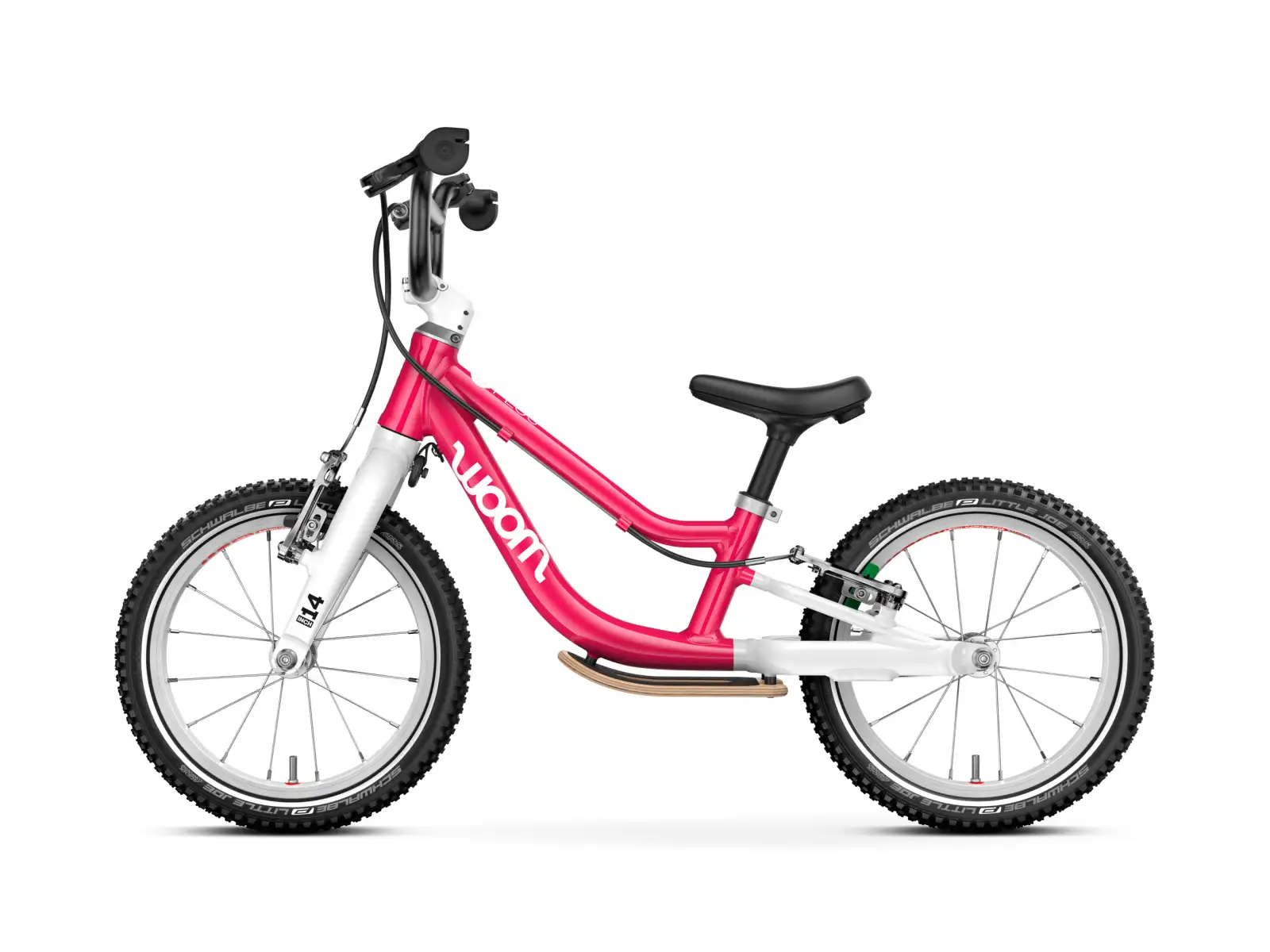 Woom GO 1 Plus Hot Pink 14 dětské odrážedlo