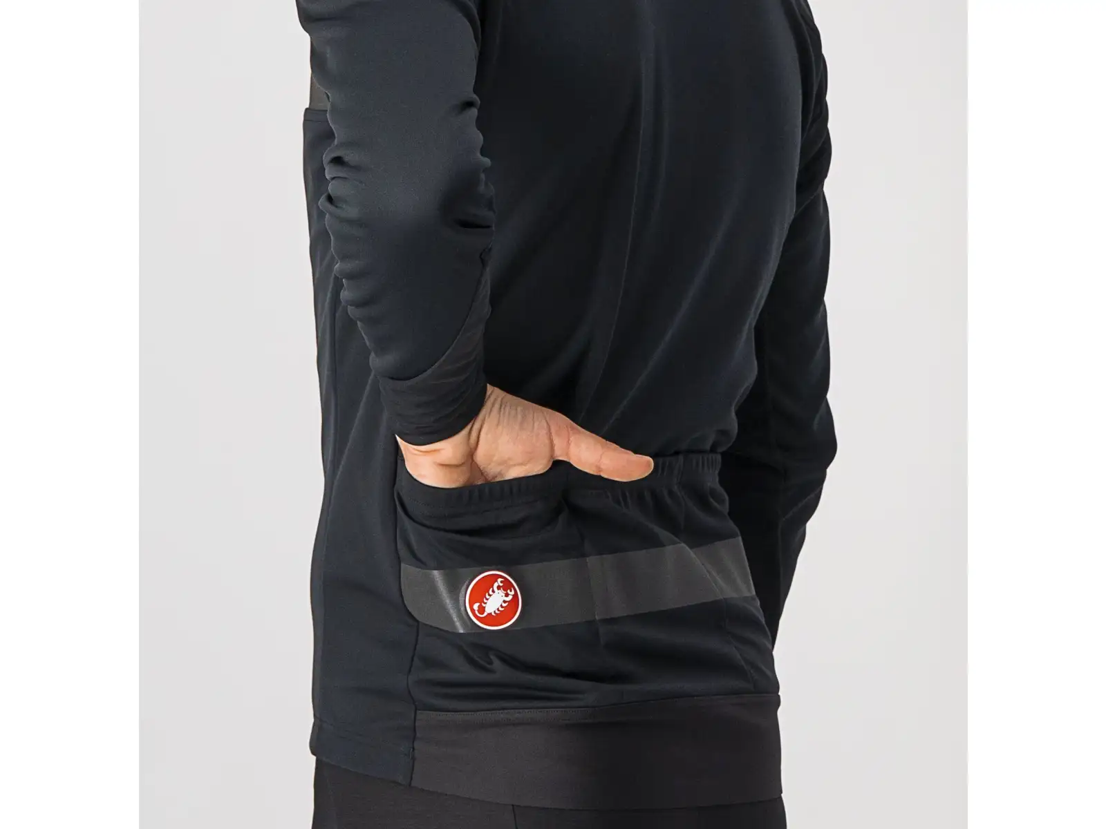 Castelli Raddoppia 3 pánská bunda Light Black/Black Reflex