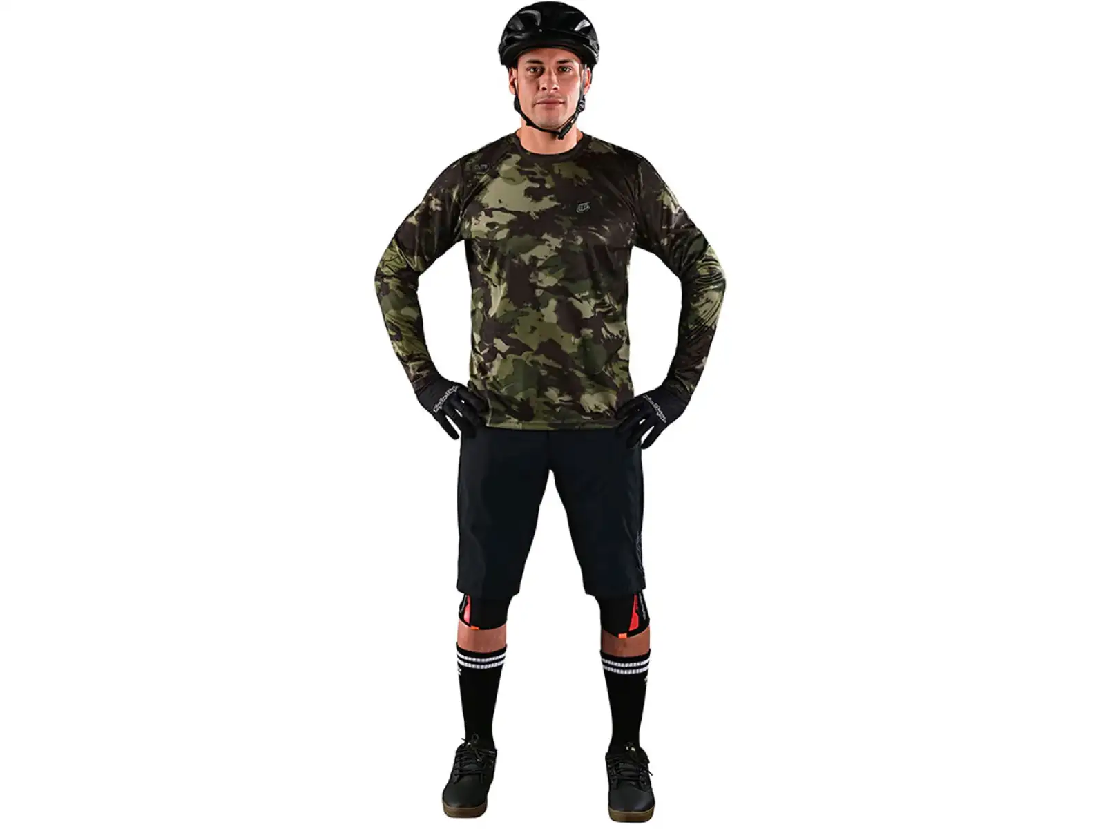 Troy Lee Designs Flowline pánský dres dlouhý rukáv Covert army green