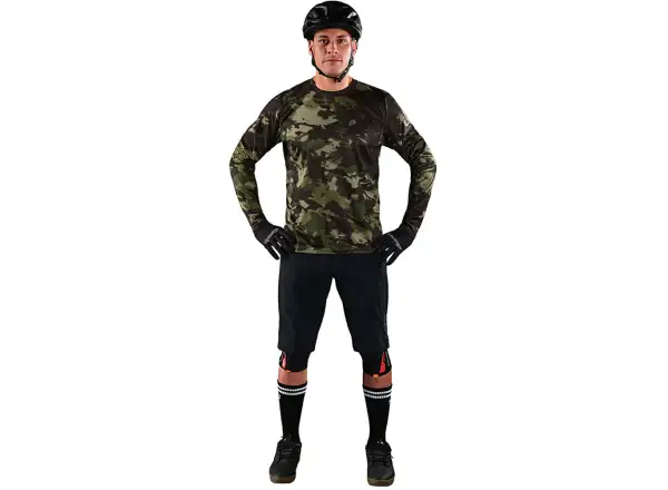 Troy Lee Designs Flowline pánský dres dlouhý rukáv Covert army green