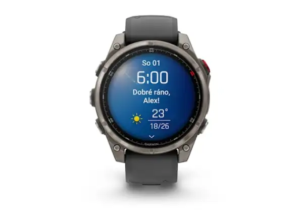 Garmin fenix 8 Pro 47 mm AMOLED Sapphire chytré hodinky Titanium Graphite/Black