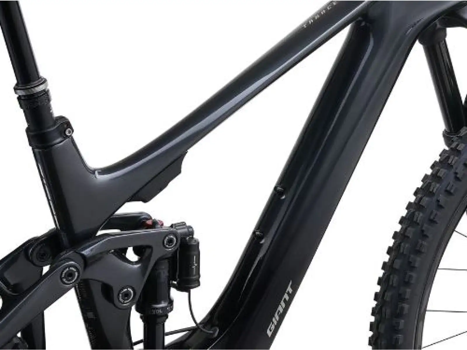 Giant Trance X Advanced E+ EL 1 horské celoodpružené elektrokolo Gunmetal Black/Black