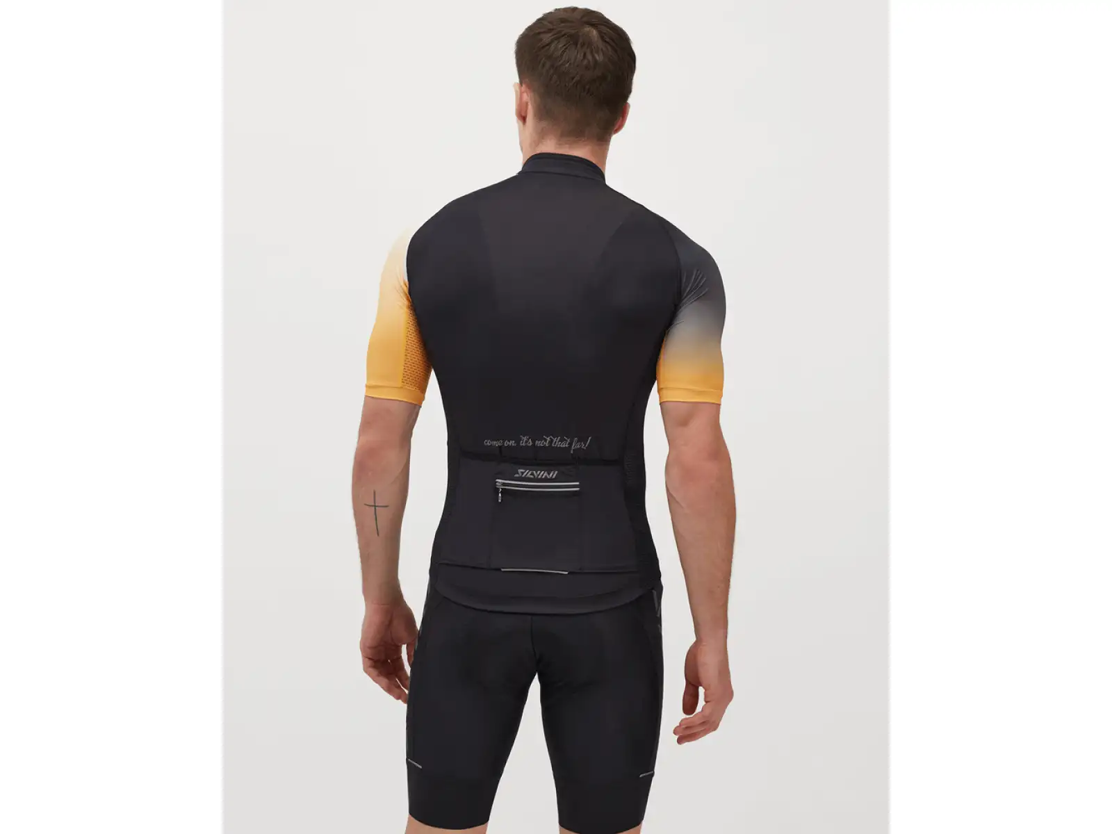 Silvini Mazzano pánský dres krátký rukáv black/yellow