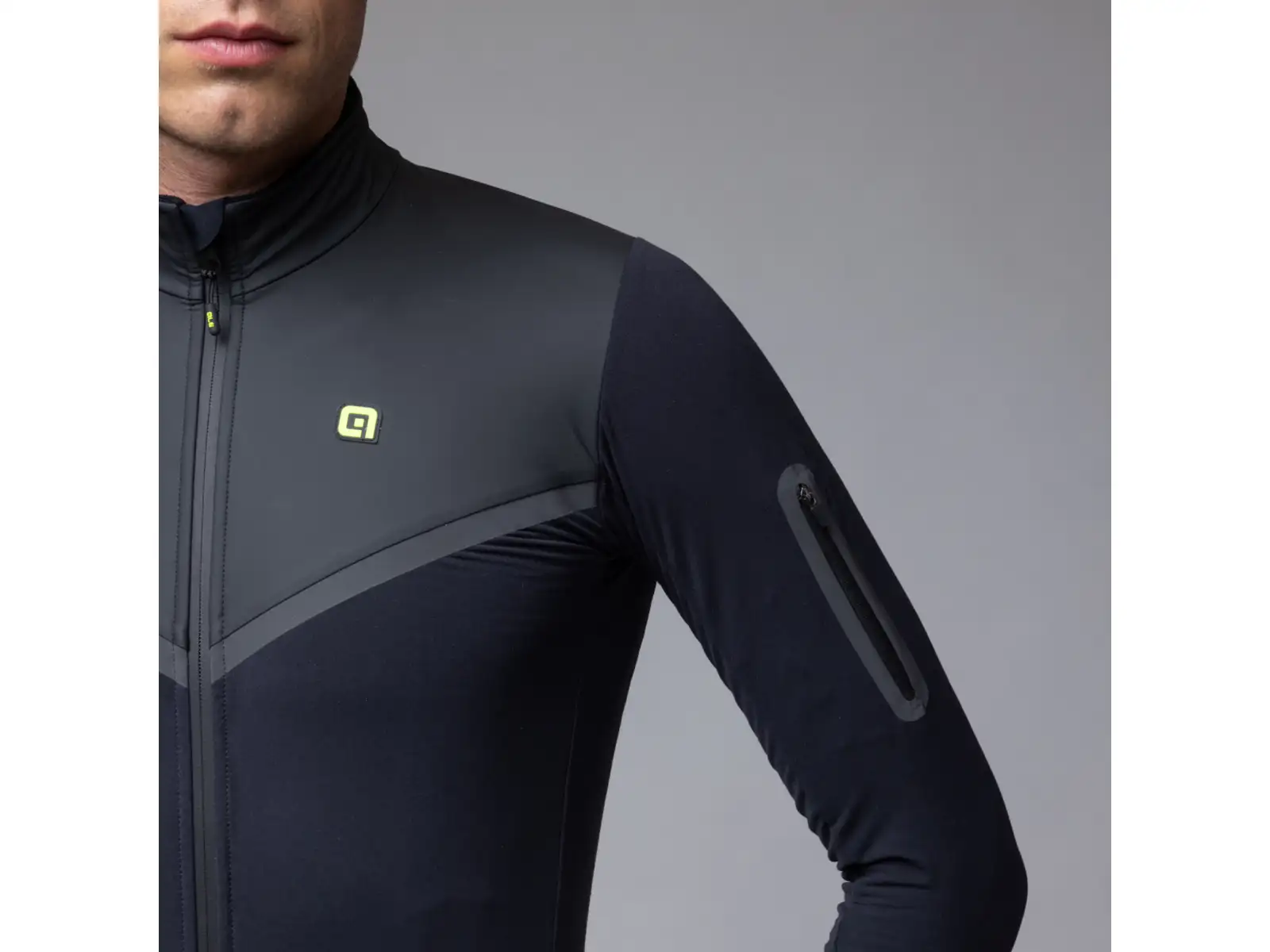 Alé R-EV1 Wool Speed pánská zimní cyklistická bunda Black
