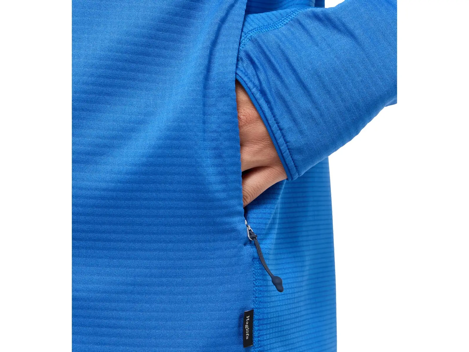 Haglöfs L.I.M Mid Multi Hood pánská mikina s kapucí modrá