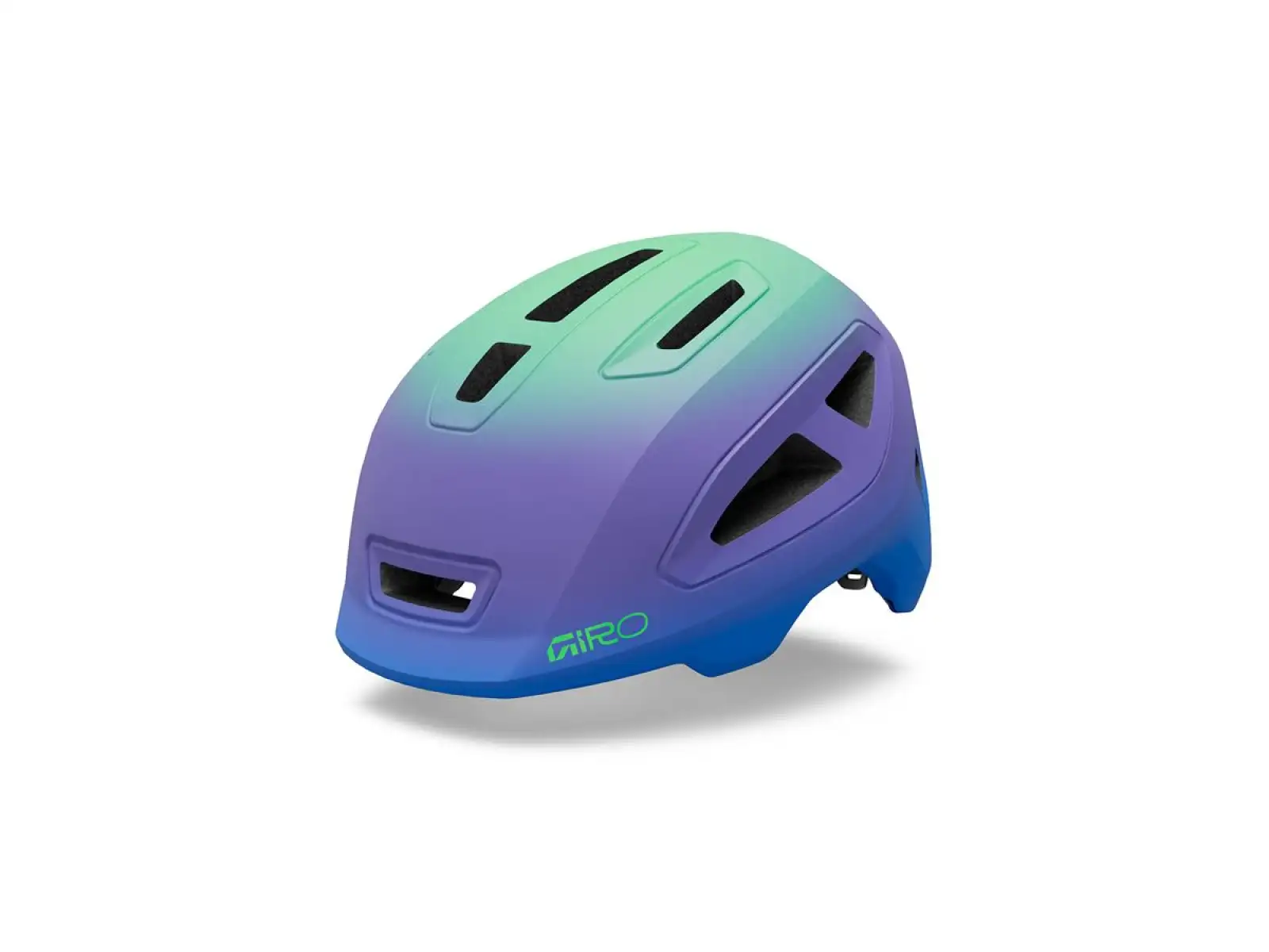 Giro Scamp II dětská přilba Mat Blue Jewel/Vivid Green Fade