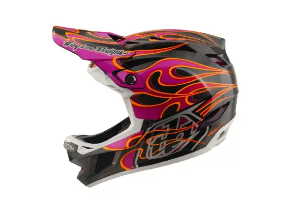 Troy Lee Designs D4 Carbon MIPS přilba Torched Carbn/Magenta