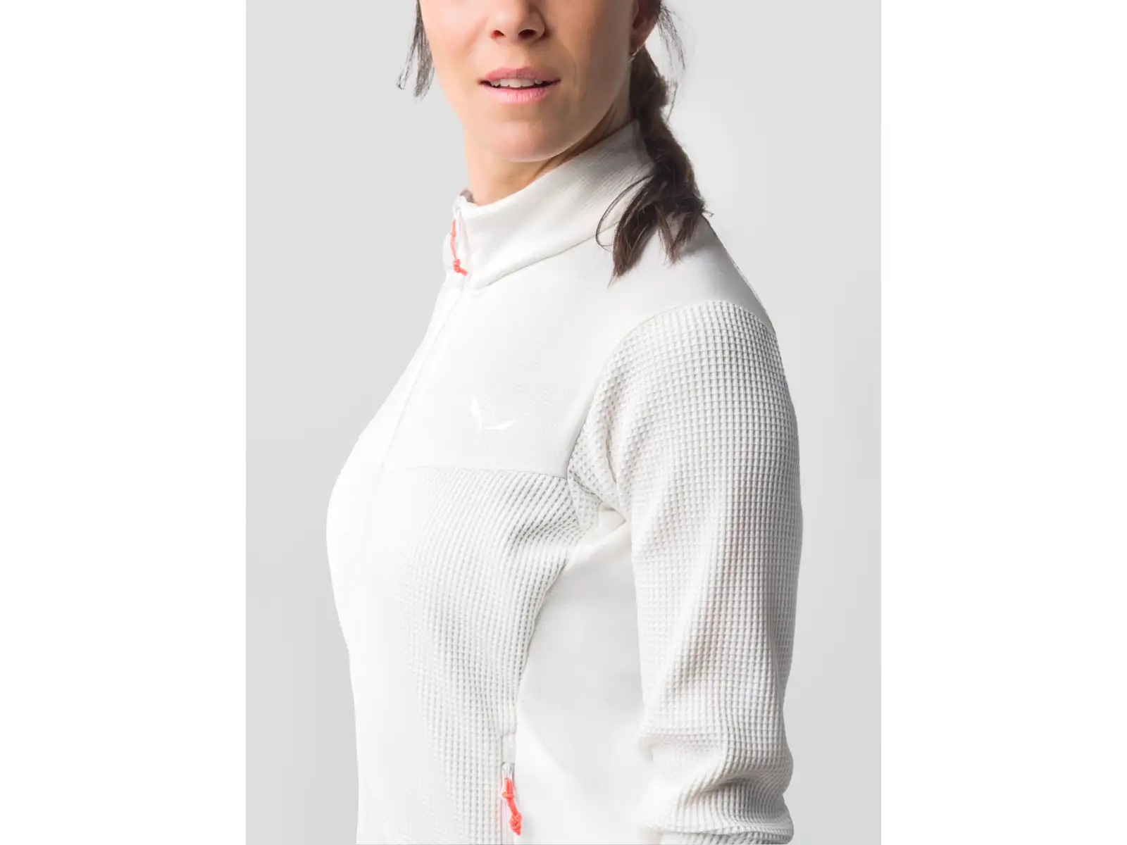 Salewa Puez Waffle HYB PL dámská mikina White